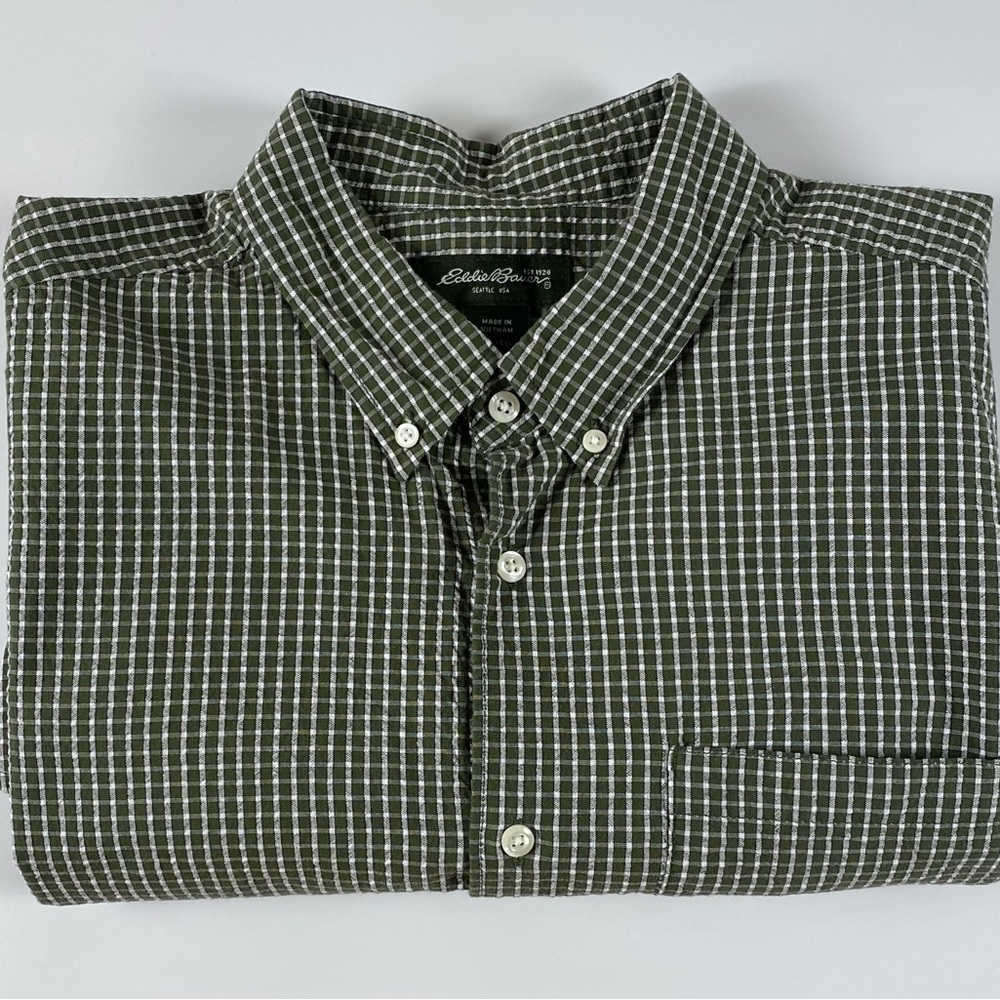 Eddie Bauer | Men’s Button Down 100% Cotton Short Sleeve Shirt | XL